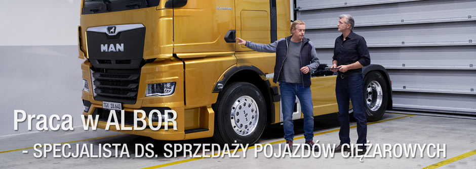ALBOR - oferta pracy - sprzedawca pojazdów ciężarowych