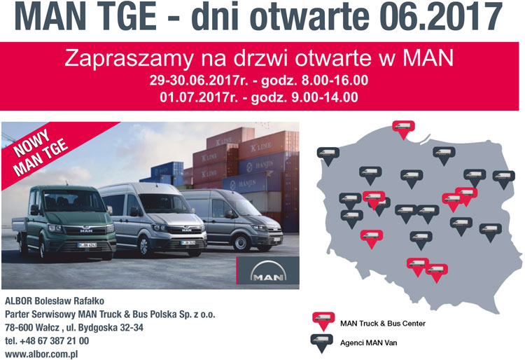 ALBOR - Nowy MAN TGE do kupienia w ALBORZE!!!