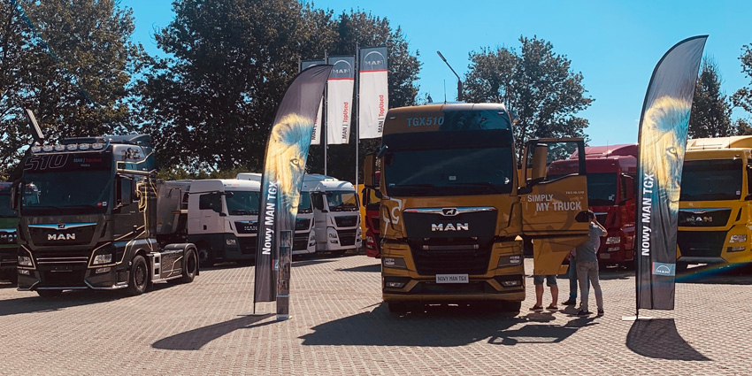 Prezentacja nowego ciągnika MAN TGX w ALBOR MAN TopUs edw Wałczu